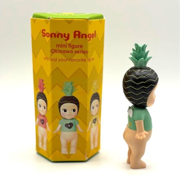 New SONNY ANGEL Green Pineapple Mini Figure, Okinawa Series, Opened Blind Box - Picture 4 of 5